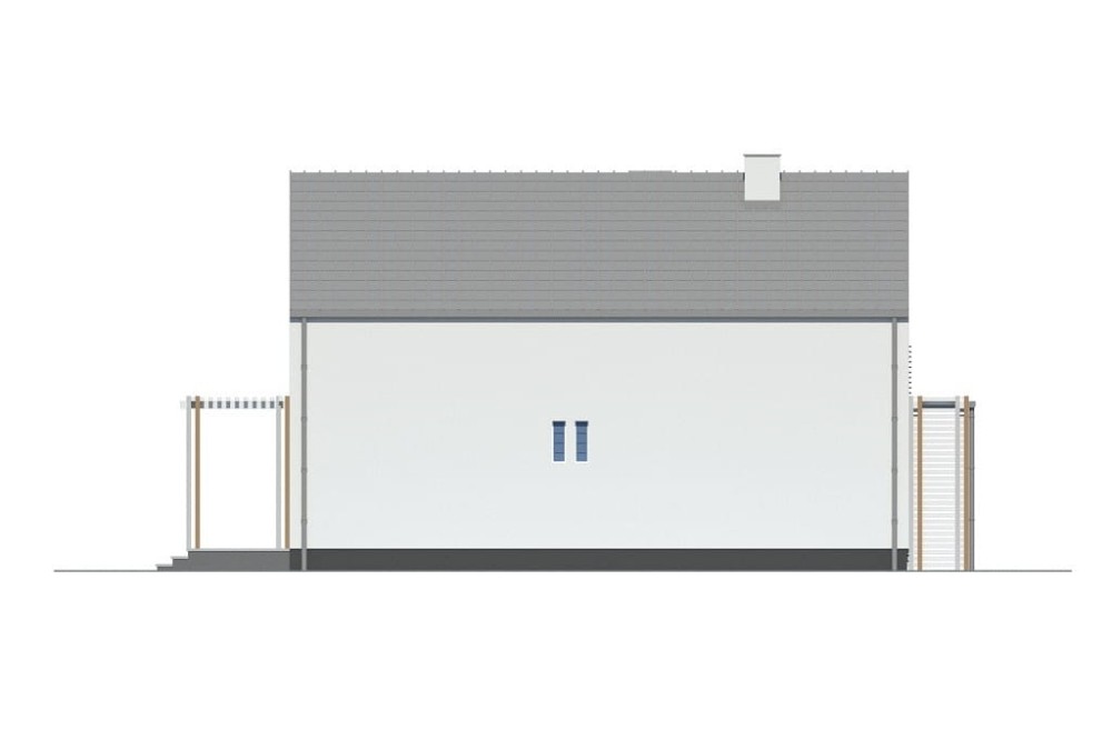 Projekt domu L-6781 - elewacja ogrodowa