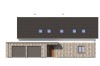 Projekt domu Clastra DM-6750, jednorodzinny dwulokalowy parterowy z poddaszem mieszkalnym, niepodpiwniczony, z garażem dwustanowiskowym - elewacja frontowa