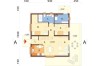 Projekt domu Eliorne 2 L-6812, parterowy z poddaszem użytkowym, niepodpiwniczony i bez garażu - rzut parteru