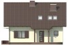 Projekt domu Dwerniczek DM-5573, parterowy z poddaszem mieszkalnym, bez podpiwniczenia - elewacja frontowa