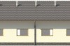 Projekt chlewni ZG-69, parterowy niepodpiwniczony, bez poddasza - elewacja ogrodowa