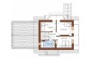 Projekt domu Sosnowa G L-6190 G, parterowy, z poddaszem użytkowym, jednorodzinny, tradycyjny, z garażem dwustanowiskowym, z podpiwniczeniem -rzut poddasza