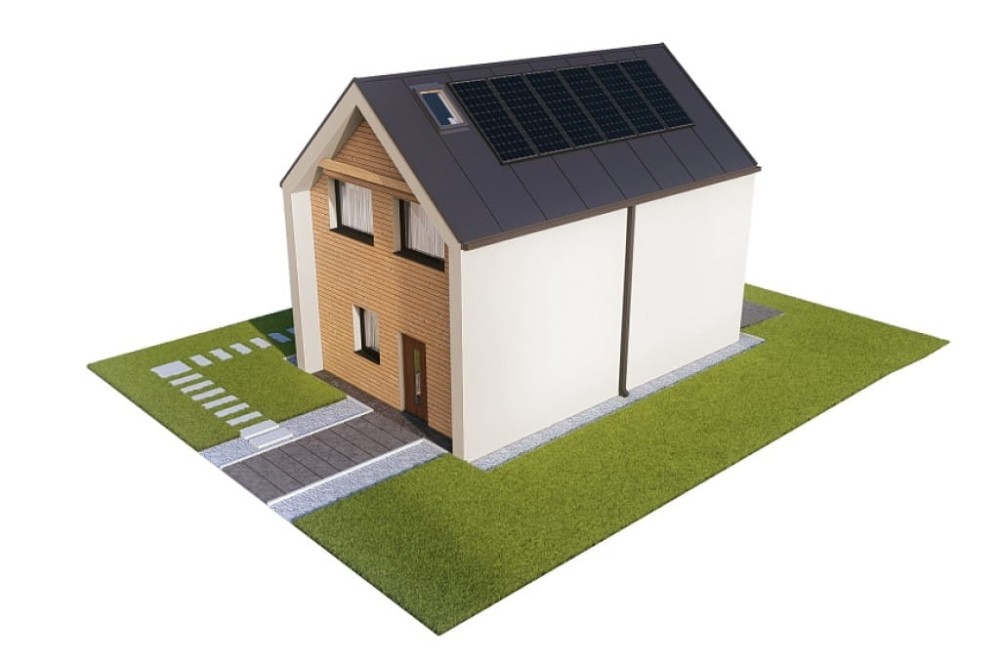 Projekt domu Taratono 2 L-6837, parterowy z poddaszem użytkowym, niepodpiwniczony - model