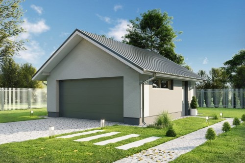 Projekt budynku ZG-110 - wykończenie elewacji