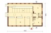 Projekt obory, chlewni ZG-04, parterowy ze strychem, bez podpiwniczenia - rzut parteru