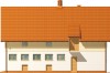 Projekt obory, chlewni ZG-04, parterowy ze strychem, bez podpiwniczenia - elewacja frontowa