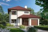Projekt domu Mursa 2 L-6801, piętrowy, niepodpiwniczony, z garażem jednostanowiskowym - kolorystyka wersja 3