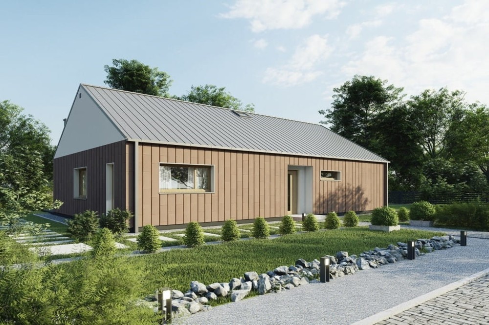 Projekt domu L-6788 - wykończenie elewacji