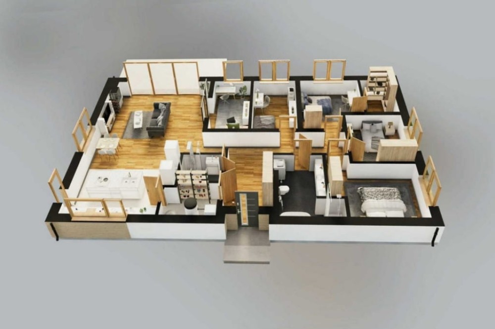 Projekt domu Witelia 2 L-6788, parterowy, jednorodzinny, bez garażu, bez podpiwniczenia - model