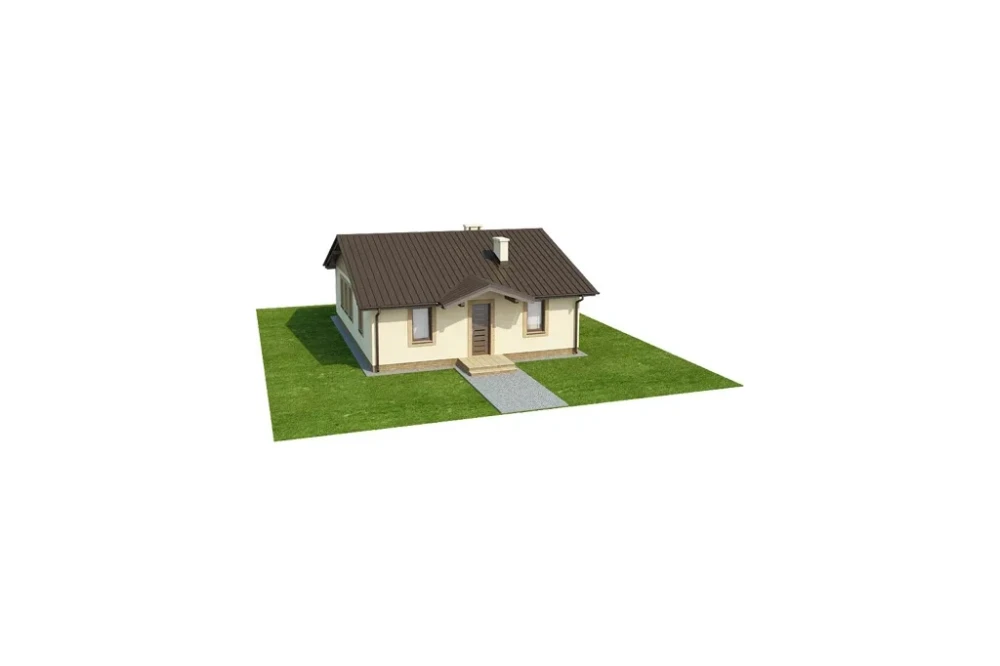 Projekt domu Branewka  DM-6308, parterowy bez podpiwniczenia i bez garażu-model