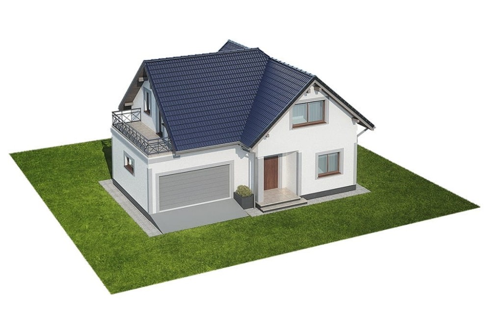 Projekt domu Digala 2 L-6689, parterowy z poddaszem użytkowym oraz garażem, niepodpiwniczony - model