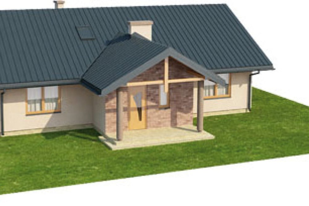 Projekt domu Werynia L-6141, parterowy, bez podpiwniczenia, bez garażu - model