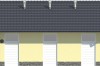 Projekt stajni LZG-79, parterowy, niepodpiwniczony, bez poddasza - elewacja ogrodowa
