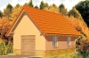 Projekt garażu jednostanowiskowego ZG-38, parterowy, bez podpiwniczenia, bez poddasza - kolorystyka wersja 2