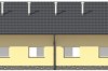 Projekt tuczarnii LZG-82, parterowy, niepodpiwniczony, bez poddasza - elewacja frontowa