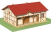 Projekt stajni ZG-56, parterowy, ze strychem, bez podpiwniczenia - model