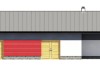 Projekt budynku gospodarczego LZG-92, parterowy, niepodpiwniczony, bez garażu  - elewacja frontowa