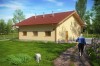 Projekt tuczarni LZG-76, parterowy, niepodpiwniczony, bez poddasza - kolorystyka wersja 1