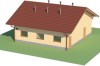 Projekt tuczarni LZG-76, parterowy, niepodpiwniczony, bez poddasza - model