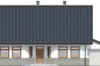 Projekt domu Chociejów N DM-6149 N, parterowy z poddaszem mieszkalnym, z garażem, częściowo podpiwniczony - elewacja frontowa