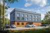 Projekt centrum sportu K-137, dwukondygnacyjny (parter i piętro), bez garażu i piwnicy-kolorystyka wersja 3