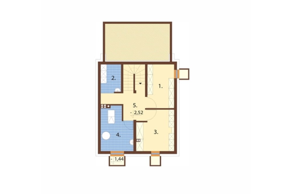 Projekt domu L-6190 B - rzut piwnicy