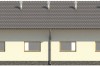Projekt chlewni LZG-69, parterowy niepodpiwniczony, bez poddasza - elewacja ogrodowa