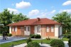 Projekt domu Rojków N L-6087 N, parterowy, bez podpiwniczenia - kolorystyka wersja 4