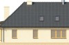 Projekt domu Rozmarynów DM-6328, parterowy, z poddaszem niemieszkalnym, bez podpiwniczenia - elewacja ogrodowa