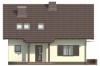 Projekt domu Racławice L-5573, parterowy z poddaszem mieszkalnym, bez podpiwniczenia - elewacja frontowa