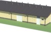 Projekt stajni LZG-72, parterowy, niepodpiwniczony - model