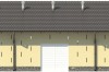 Projekt stajni ZG-72, parterowy, niepodpiwniczony - elewacja frontowa