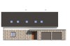 Projekt domu Clastra 2 L-6750, jednorodzinny dwulokalowy parterowy z poddaszem mieszkalnym, niepodpiwniczony, z garażem dwustanowiskowym - elewacja frontowa