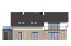 Projekt domu Clastra 2 L-6750, jednorodzinny dwulokalowy parterowy z poddaszem mieszkalnym, niepodpiwniczony, z garażem dwustanowiskowym - elewacja ogrodowa
