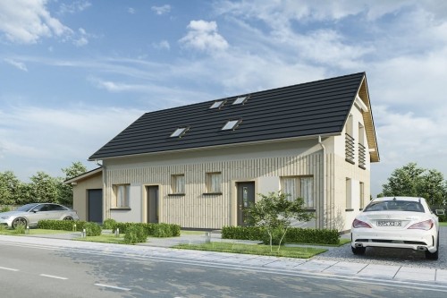 Projekt domu L-6813 - wykończenie elewacji