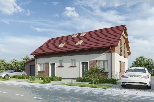 Projekt domu L-6813 - wykończenie elewacji