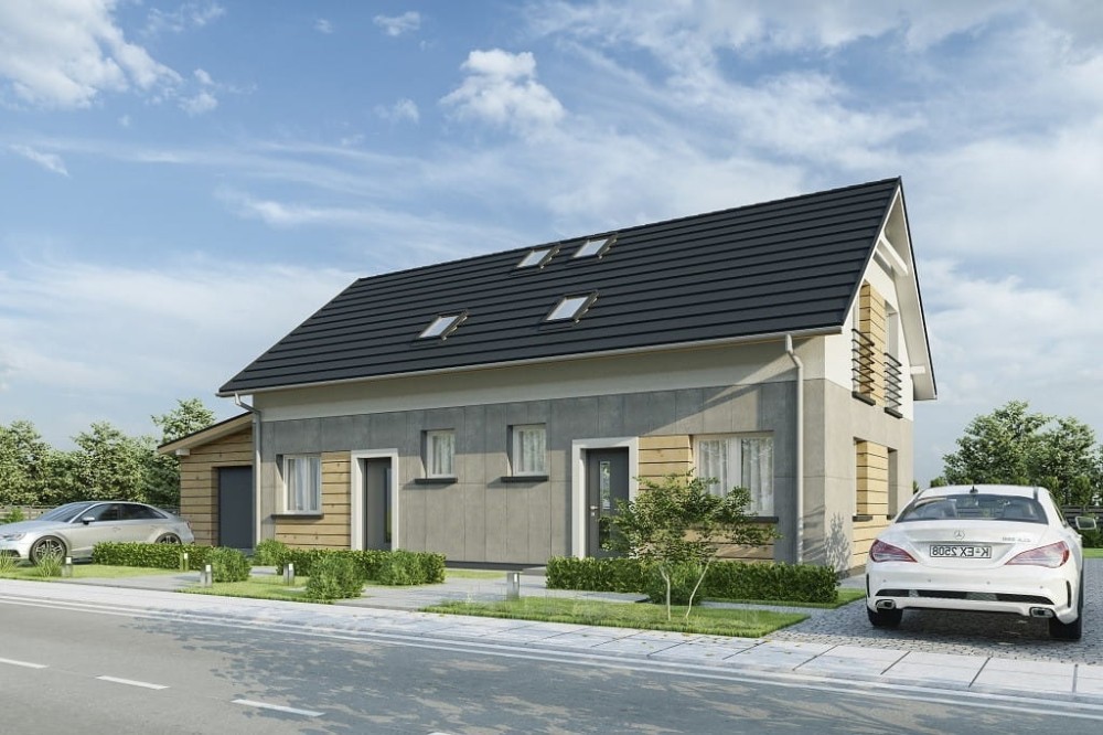 Projekt domu L-6813 - wykończenie elewacji