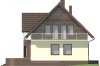 Projekt domu Dwerniczek N DM-5573 N, parterowy z poddaszem mieszkalnym, bez podpiwniczenia - elewacja lewa