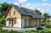 Projekt domu Aleksandrowo DM-6140, parterowy z poddaszem mieszkalnym, bez podpiwniczenia - kolorystyka wersja 1