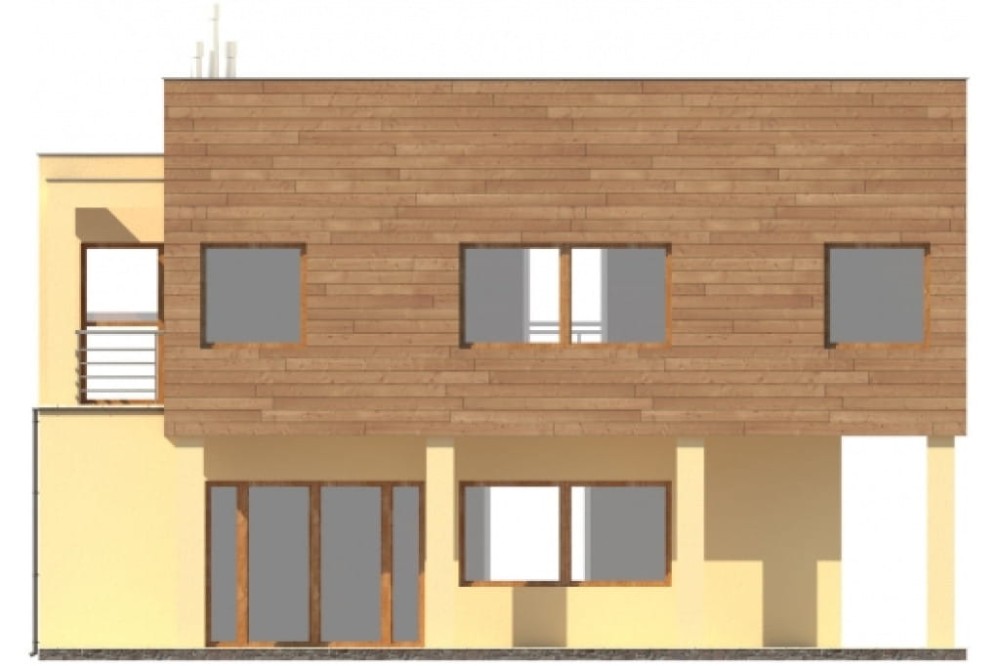Projekt domu Lubietowo DM-6112, piętrowy, bez podpiwniczenia - elewacja lewa