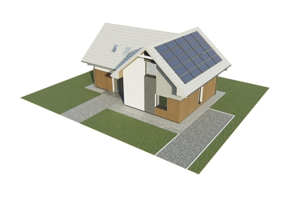 Projekt domu Venta 2 L-6809, parterowy, z poddaszem użytkowym, niepodpiwniczony, bez garażu - model