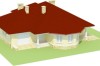 Projekt domu Kaliste DM-6406, parterowy, z garażem, bez podpiwniczenia - model