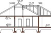 Projekt domu Kaliste 2 L-6406, parterowy, z garażem, bez podpiwniczenia - przekrój A-A