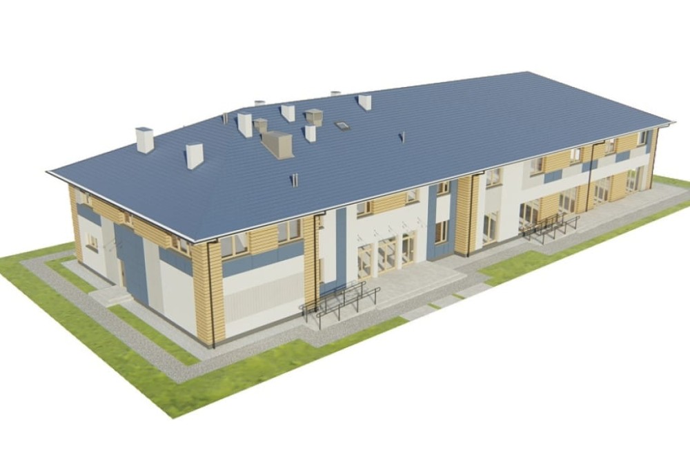 Projekt budynku gastronomicznego z zapleczem noclegowym LK-145, piętrowy niepodpiwniczony, bez garażu - model