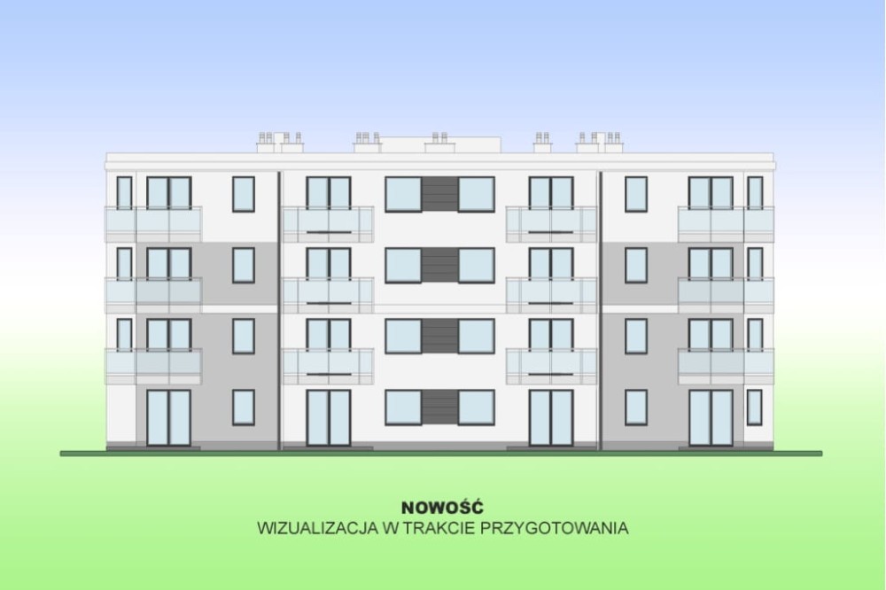 Projekt budynku wielorodzinnego DM-6891, piętrowy, bez podpiwniczenia, bez garażu - elewacja ogrodowa