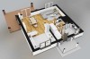 Projekt domu Victrix DM-6848, piętrowy, bez garażu, bez podpiwniczenia - rzut 3D parteru