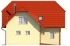 Projekt domu Podbiele 2 L-6482, parterowy z poddaszem mieszkalnym, podpiwniczony -elewacja lewa