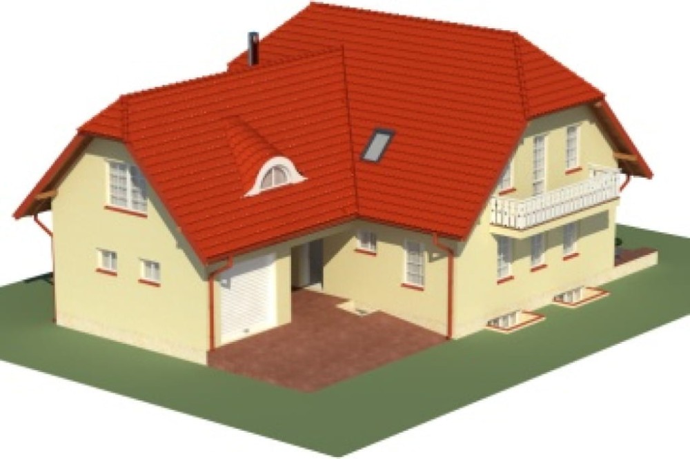Projekt domu Podbiele 2 L-6482, parterowy z poddaszem mieszkalnym, podpiwniczony -model