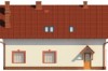Projekt domu Stryków 2 L-6481, parterowy z poddaszem mieszkalnym, bez podpiwniczenia -elewacja frontowa