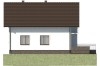 Projekt domu Zawoja DM-6043, wielopokoleniowy, parterowy, z wiatą, z poddaszem mieszkalnym, częściowo podpiwniczony - elewacja lewa